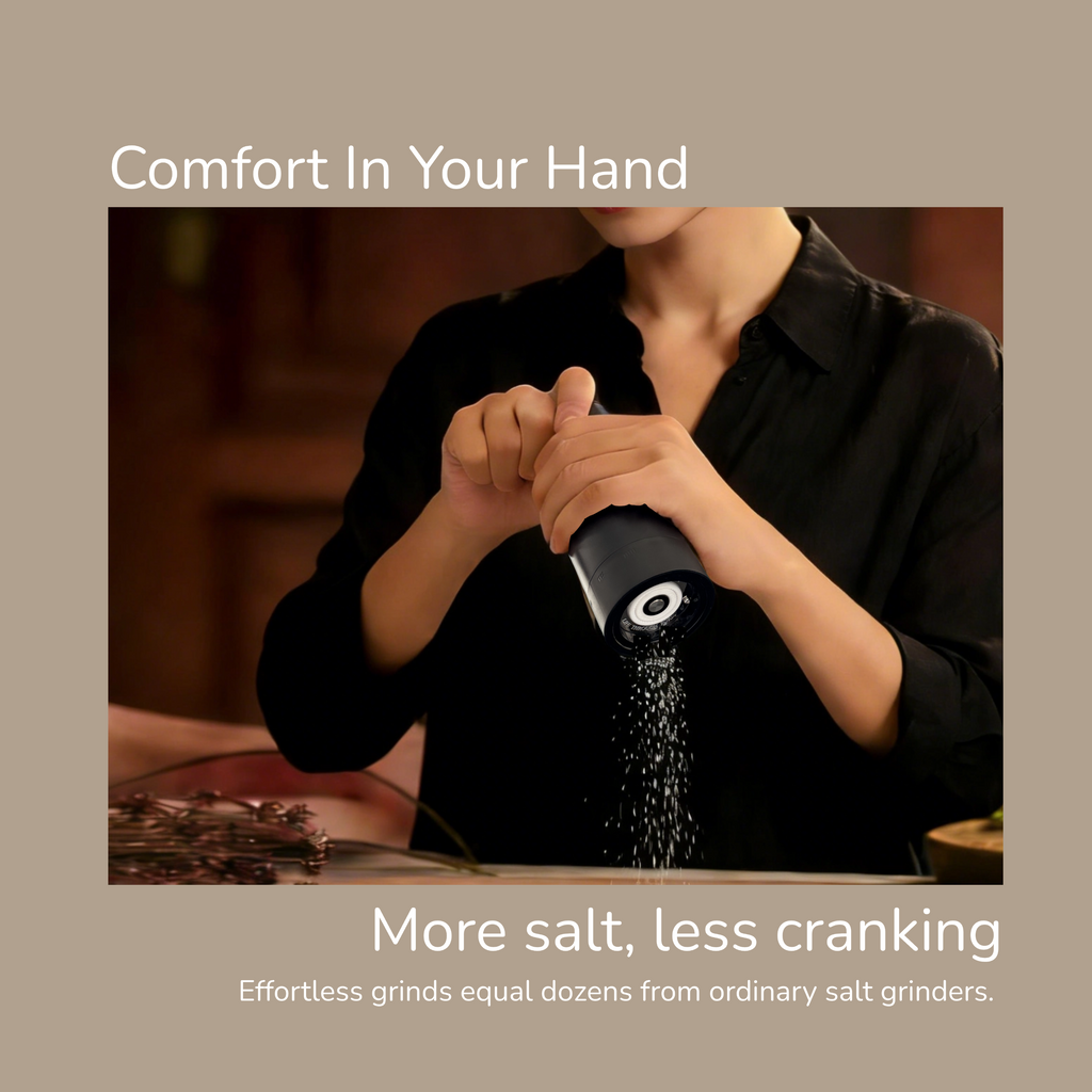 Pureum - Manual Salt Grinder, Single Salt Mill with Ceramic Grinding Core