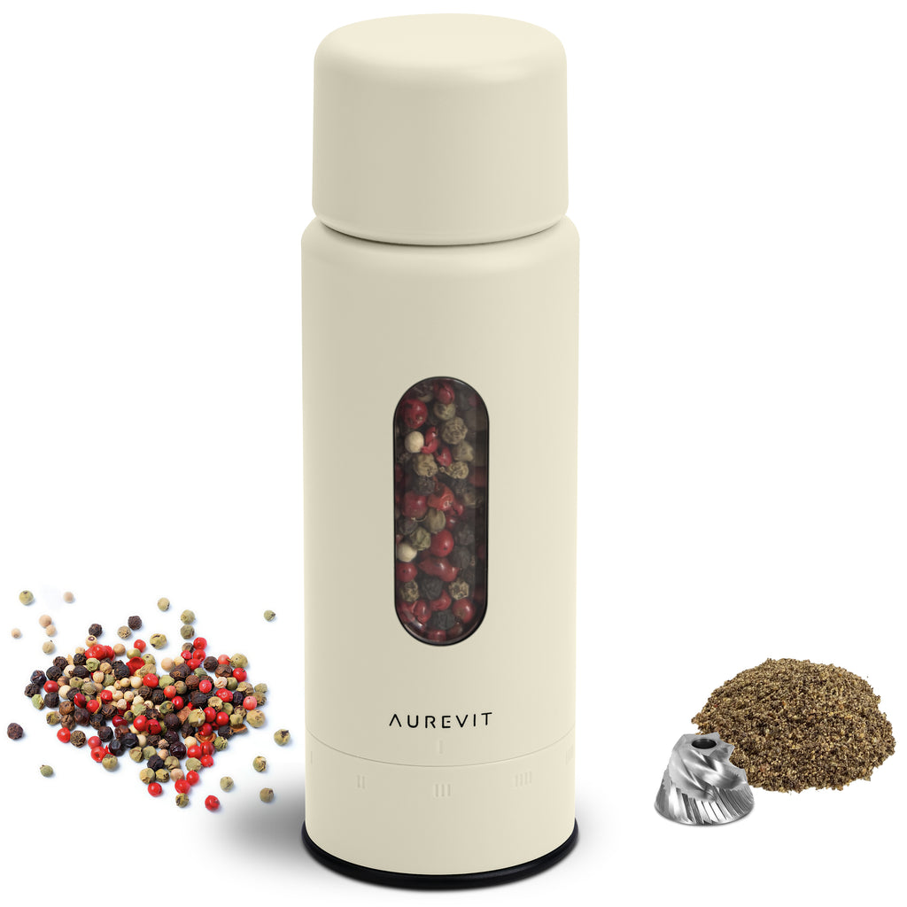 Pureum - Manual Pepper Grinder, Single Pepper Mill with 420 Stainless Steel Core