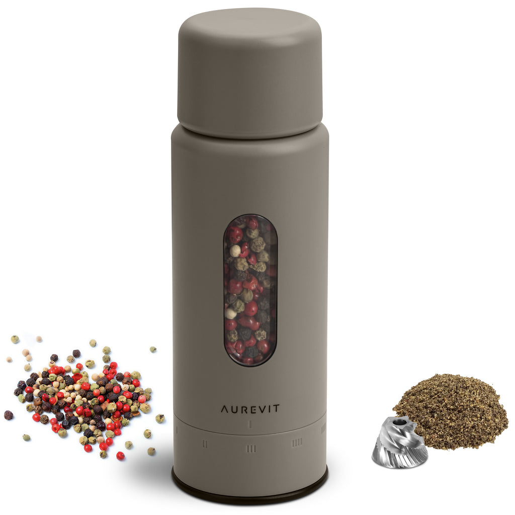 Pureum - Manual Pepper Grinder, Single Pepper Mill with 420 Stainless Steel Core
