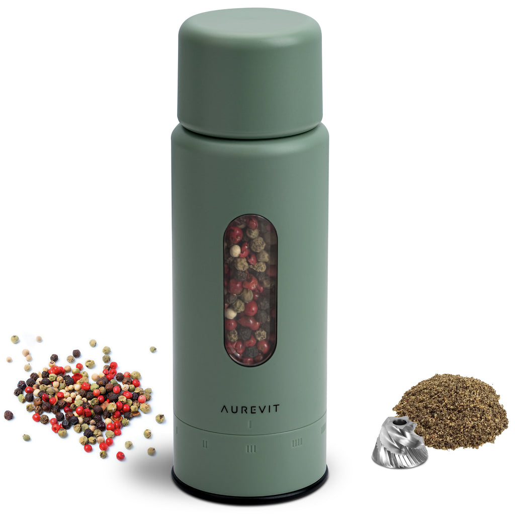 Pureum - Manual Pepper Grinder, Single Pepper Mill with 420 Stainless Steel Core