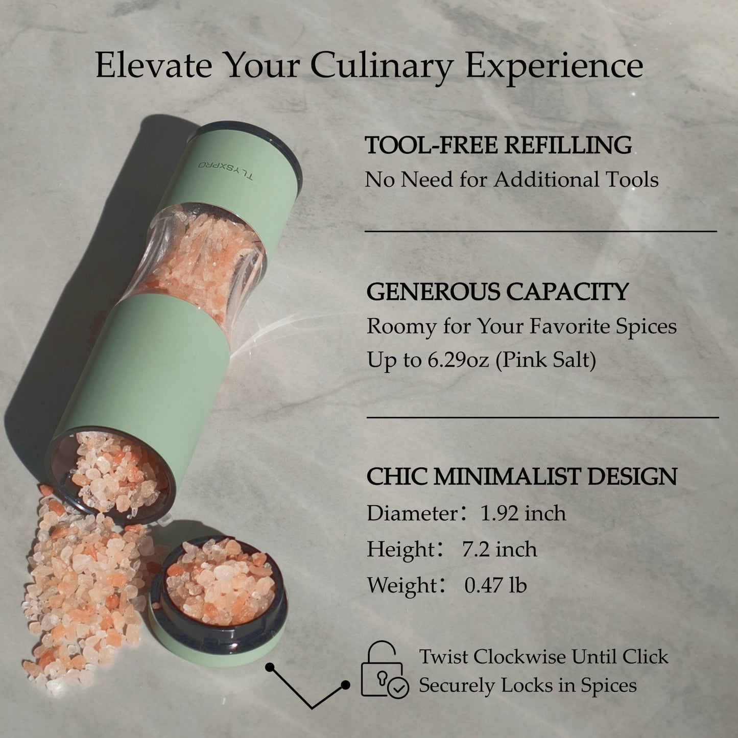 Aurevit Premium Manual Pepper Mill