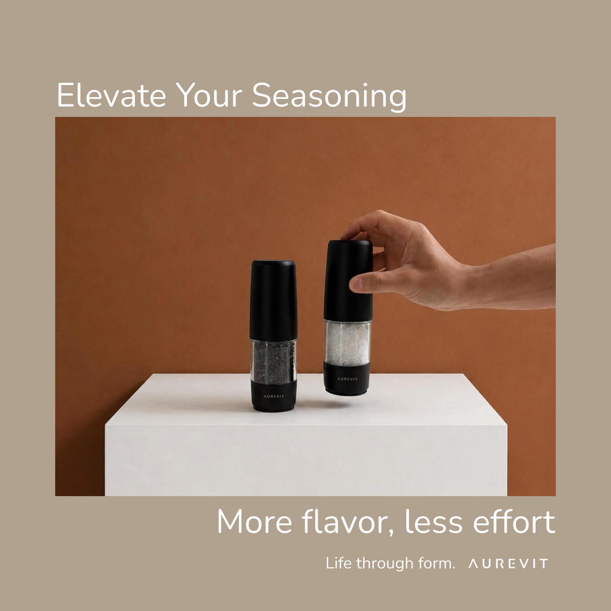 Slancio - Electric Salt and Pepper Grinder Set